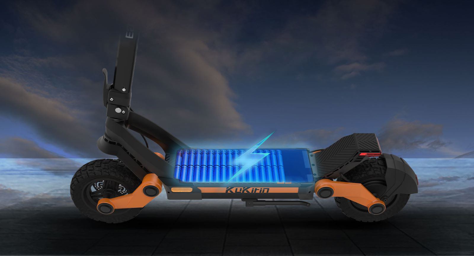KuKirin G3 Urban Off road with LED Display 1200W 10 inch Electric Scooter shipped from overseas warehouse