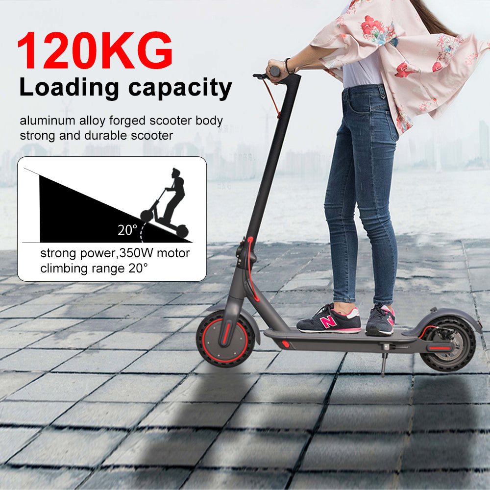 AOVOPRO TUYA 350W adult foldable 7.5ah 8.5 inches mobile phone control electric scooter load 120kg direct shipment from EU warehouse