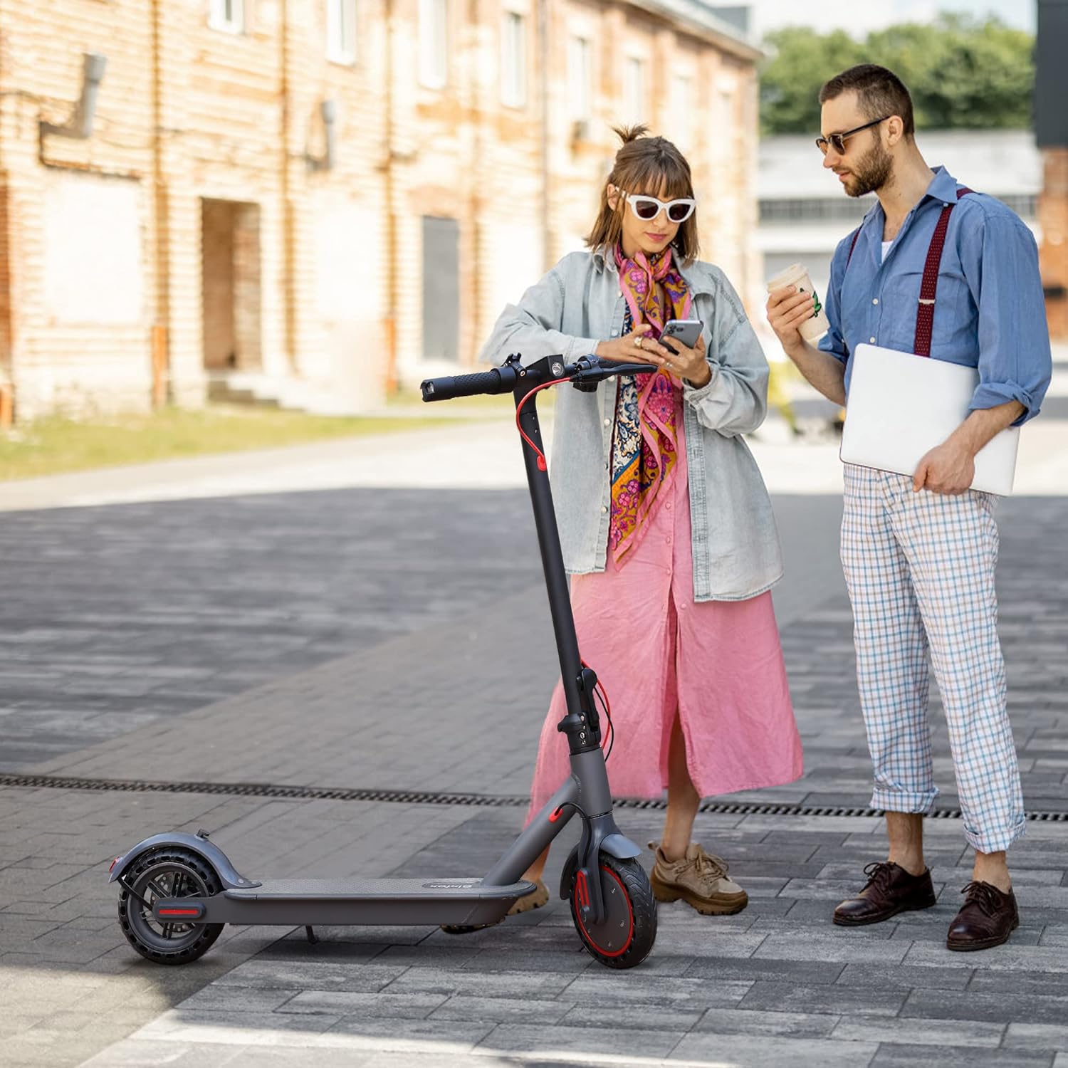 AOVOPRO TUYAS 36V 10.5AH IP65 Load Capacity 120kg with Turn Signal 350W Foldable Adult Electric Scooter