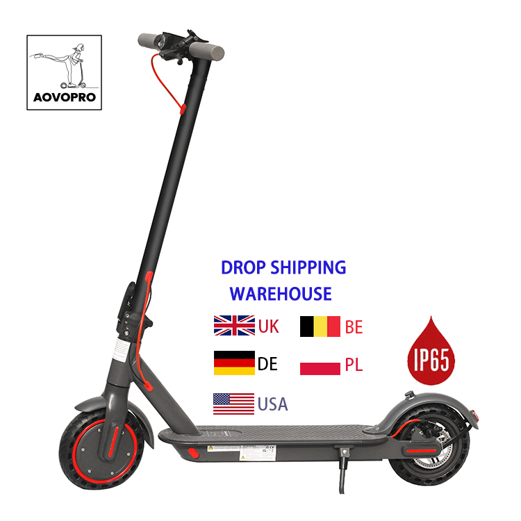 AOVOPRO ES80 EU Warehouse Dropshipping 350W Motor 10.5Ah 8.5inchs e scooter With Smart APP Foldable Adult Electric Scooter