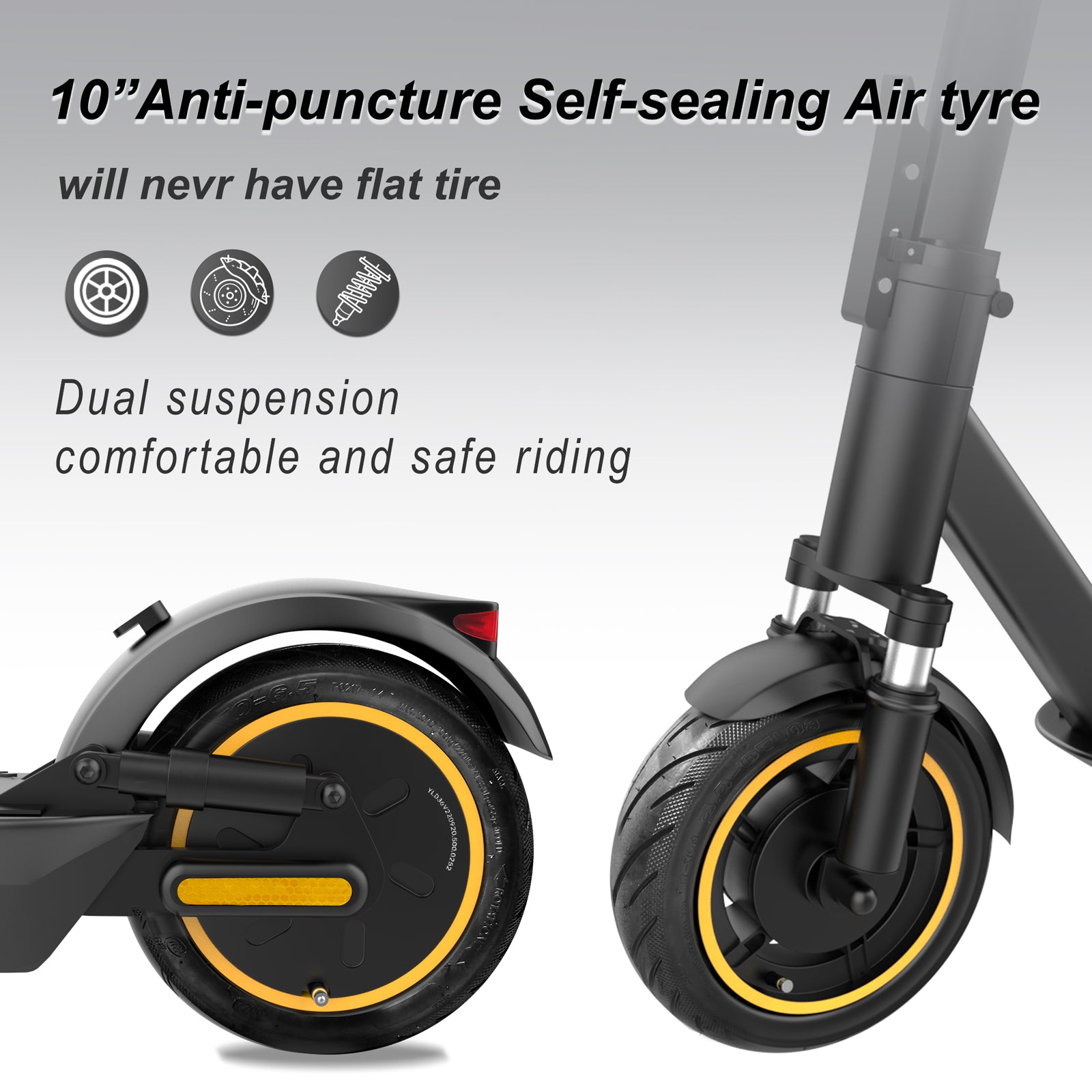 AOVOPRO Esmax 3 speed gears 35-45KM Range Front Drum & RearElectric Brake adult Foldable electric Scooter